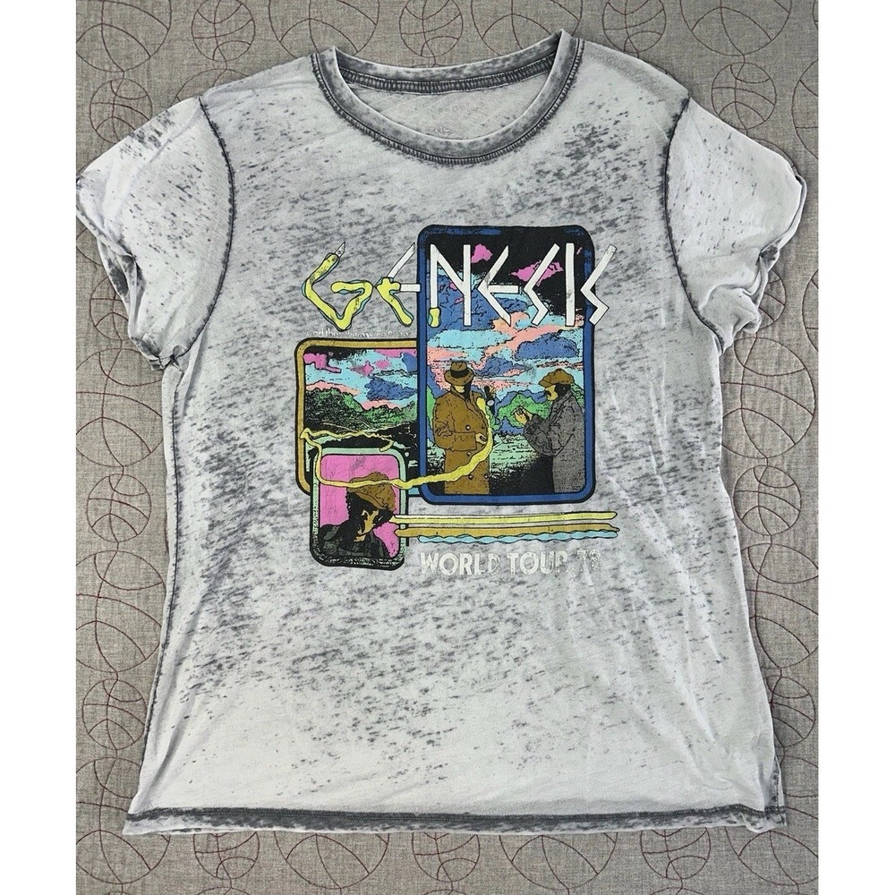 Odd People Genesis 1978 World Tour‎ Burnout T-shirt / Women's Large